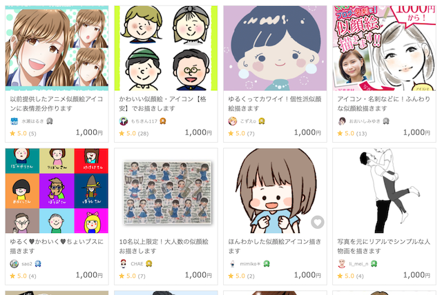 ココナラの似顔絵の評判【注文から納品までの流れ】