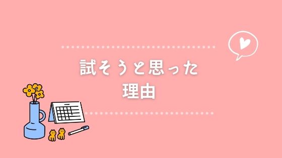 初めて使い捨て布ナプキンに挑戦した理由